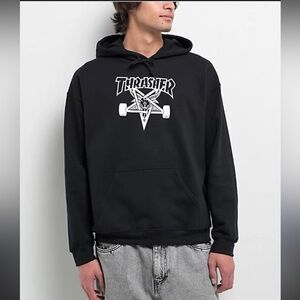 Thrasher Sk8 Goat Black Hooded Sweatshirt Hoodie Men’s Medium
